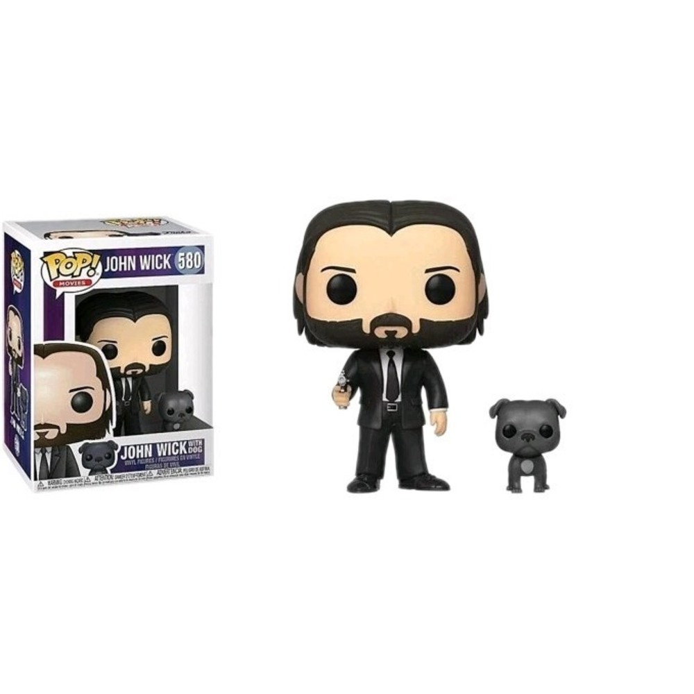Funko Pop!Movies John Wick 580 Vinyl Action Figure with Dog